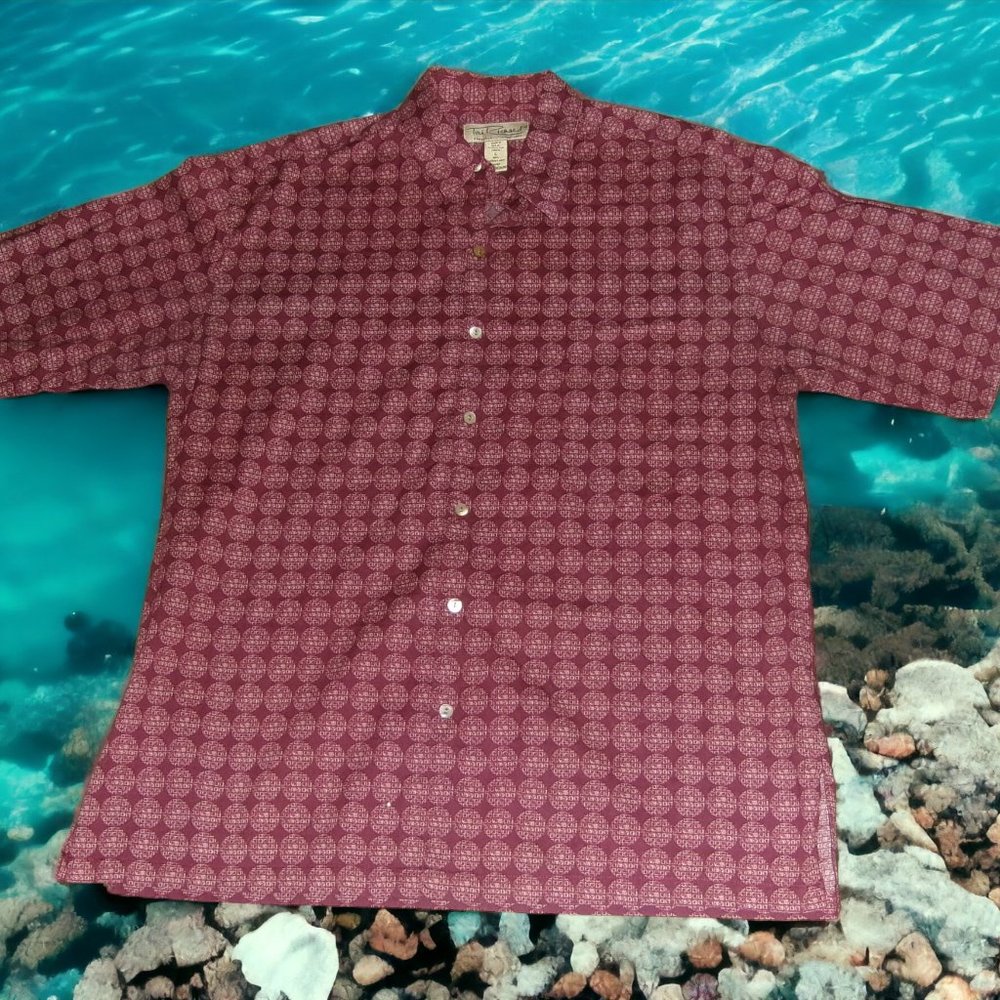 Vintage Tori Richard Button Up Shirt Men's Hawaiian, Camp Short Sleeve USA Made